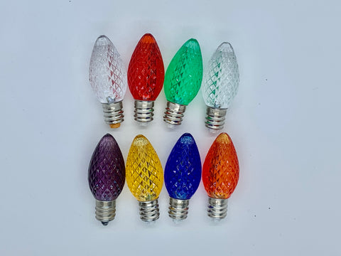 LED C7 Replacement Bulbs (25 bulbs in each bag)